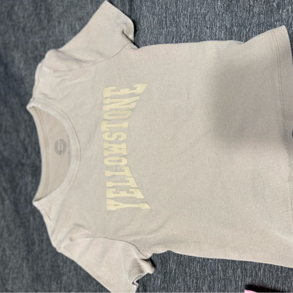Yellowstone Beige Women's Crop Top